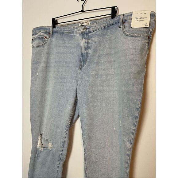 Abercrombie & Fitch The Skinny High Rise Jean 37/24 - Picture 2 of 6